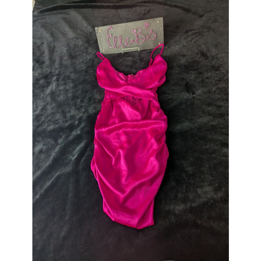 NWOT Wild Fable Neon Pink Cut Out Dress XS